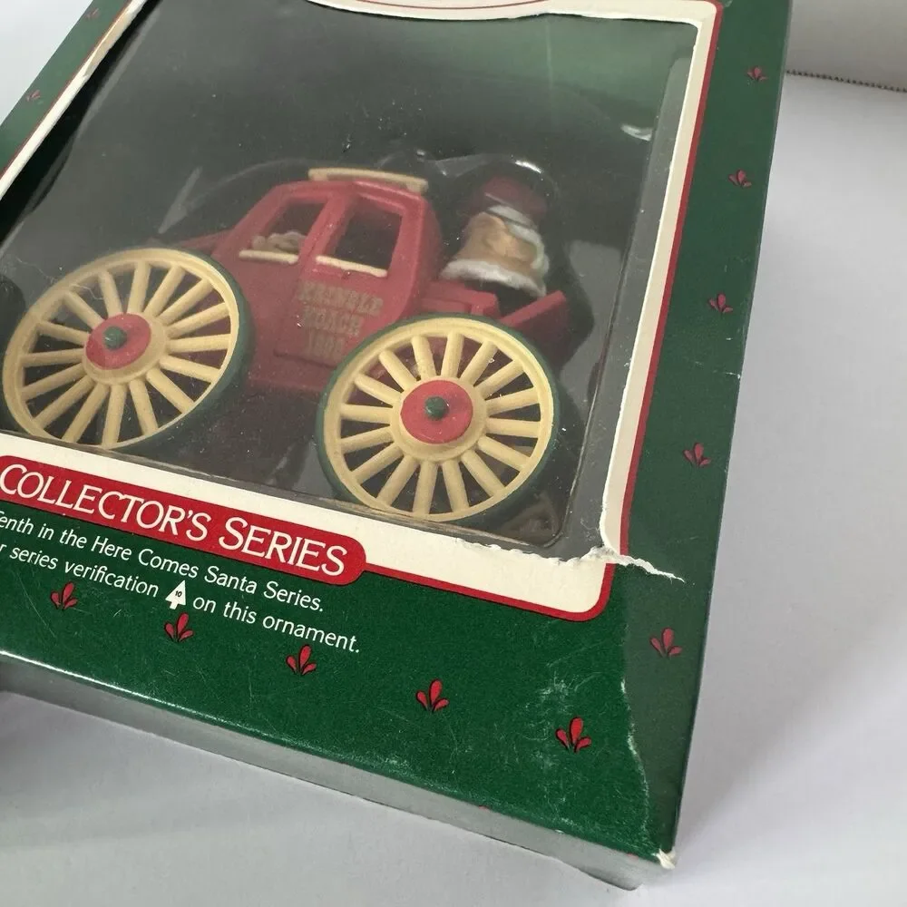 Vintage Hallmark Train Ornament Lot Santa Locomotive Caboose Lionel Cars
